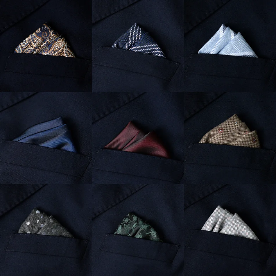 Pocket Square Set - 2 uds traje de hombre bolsillo