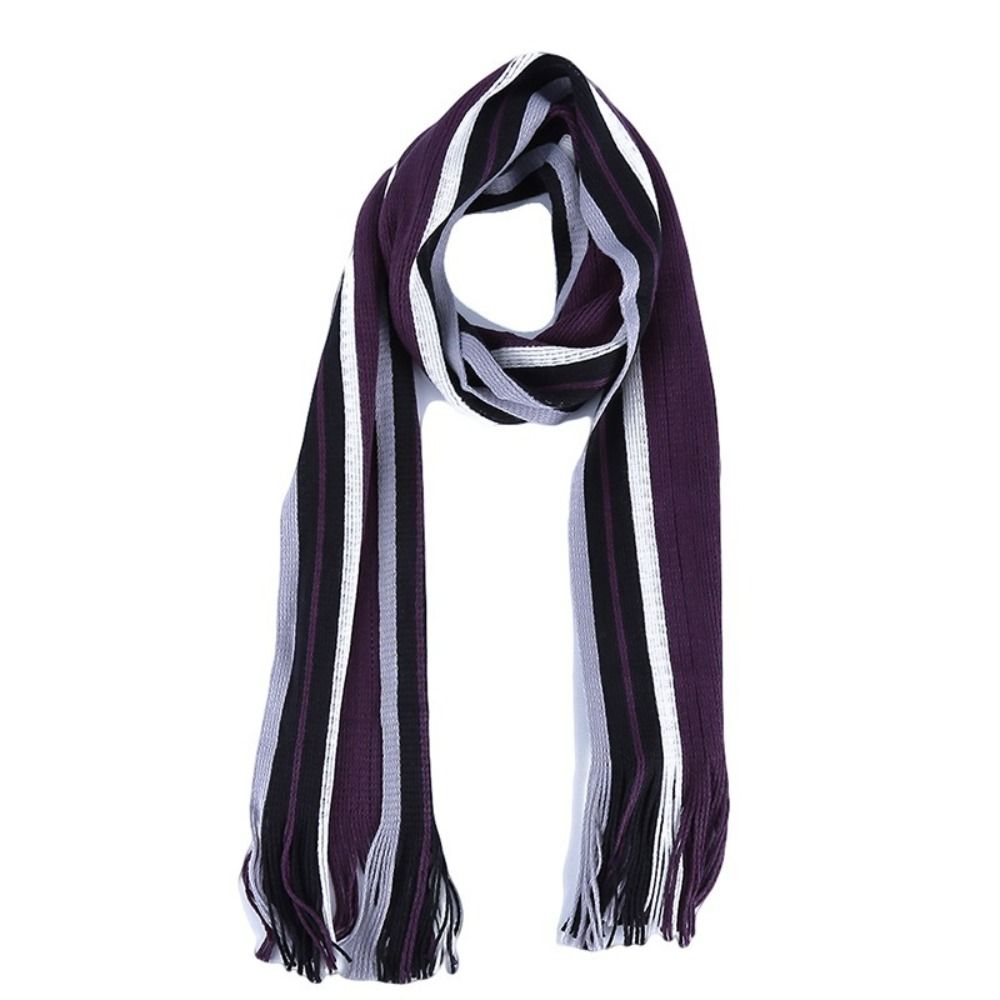 Bufanda de cachemira a rayas p - Muffler Men Wool reseña y precio