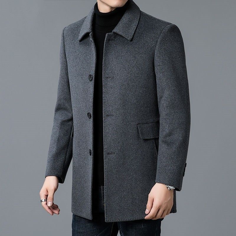 Abrigo de mezcla de lana blanc - Muffler Men Wool reseña y precio