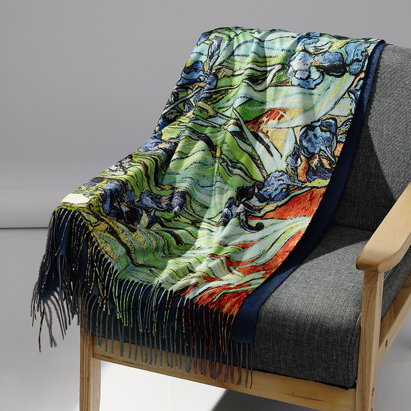 Bufanda de Cachemira con pintu - Woven Scarf Blanket reseña y precio