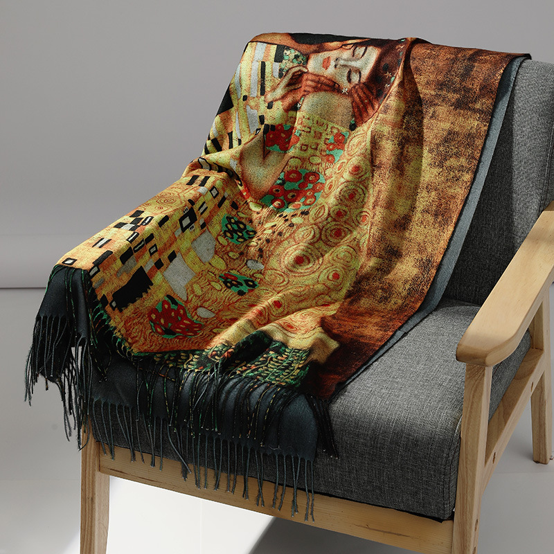 Bufanda de Cachemira con pintu - Woven Scarf Blanket reseña y precio