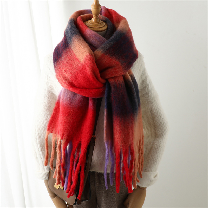 Nuevo Bufanda de Cuadros para  - Muffler Men Wool reseña y precio
